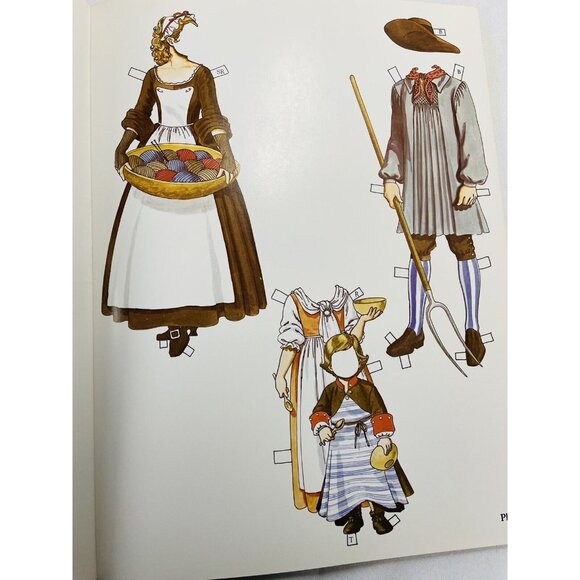 American Family of the Colonial Era  Kids Paper Dolls Tom Tierney UNCUT Vintage - Picture 8 of 12